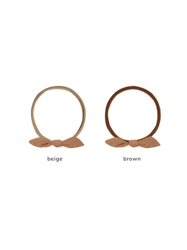 Quincy Mae Little Knot Headband, Cinnamon